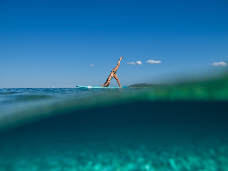 up paddle board) in Verudela, Croatia   - Metta Float 20.